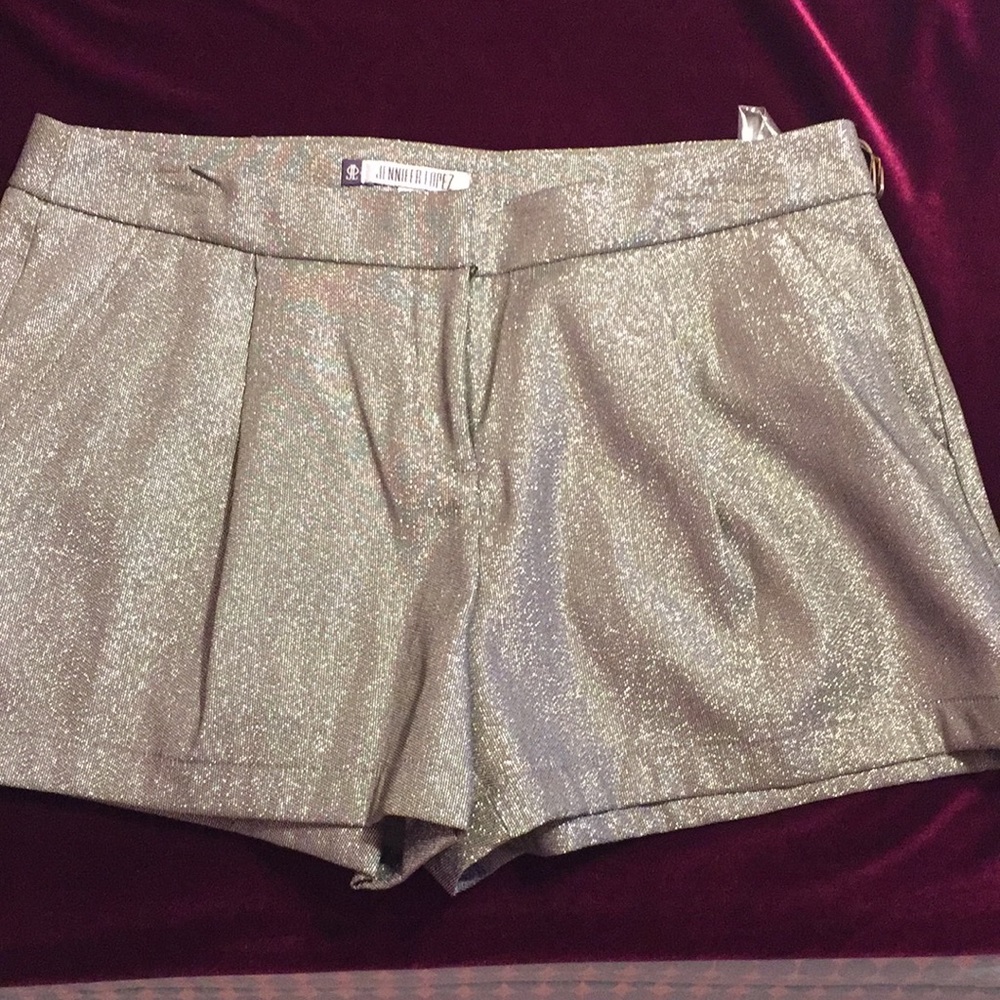 JLo Ravishing Rio Silver Glitter Smokin'Hot Shorts NWT. - Picture 8 of 8